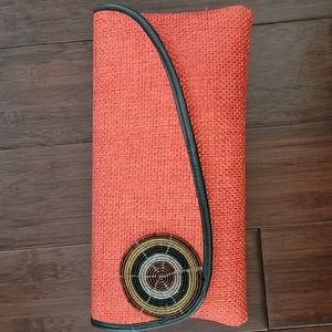 Orange African Clutch